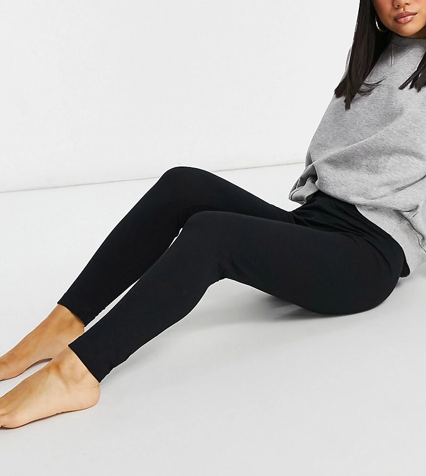 ASOS Petite ASOS DESIGN Petite mix & match jersey pyjama legging in black  Black