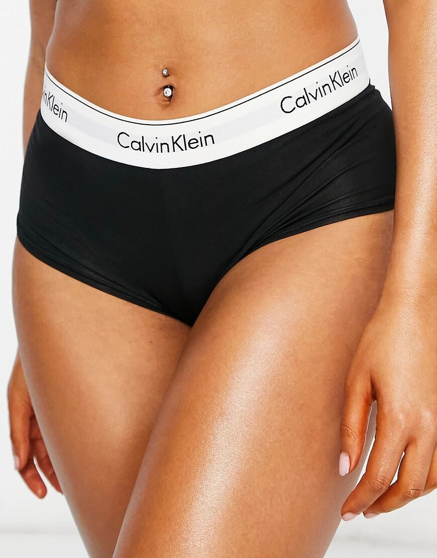 Calvin Klein Modern Cotton shorty brief in black  Black
