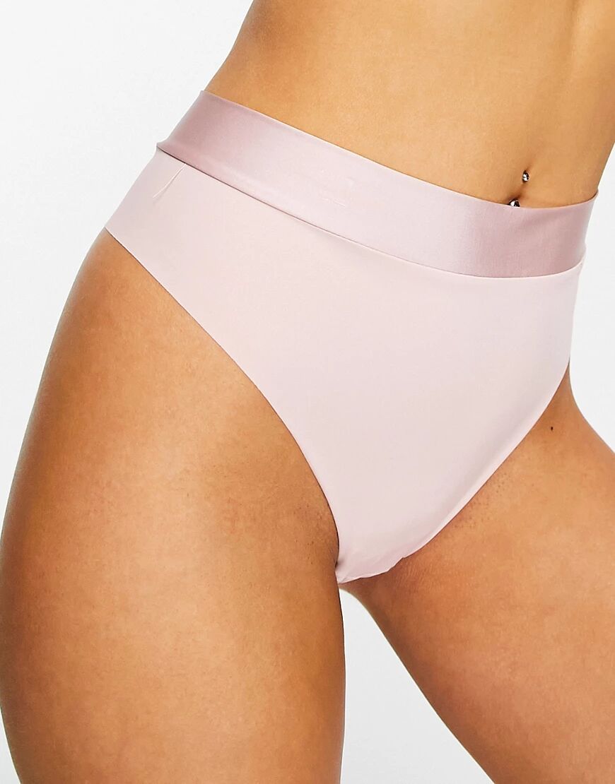 Lindex invisible high waist thong in soft pink-Neutral  Neutral