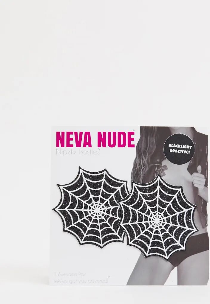 Neva Nude Nipztix By Neva Nude Web Nipple Covers-Black  Black