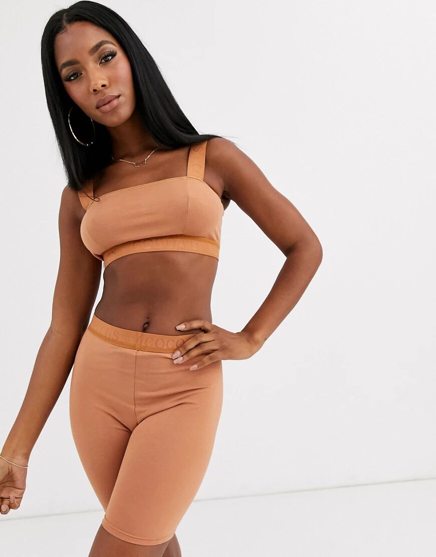 Nubian Skin Cocoa by NS nude bandeau bralette in light-Neutral  Neutral