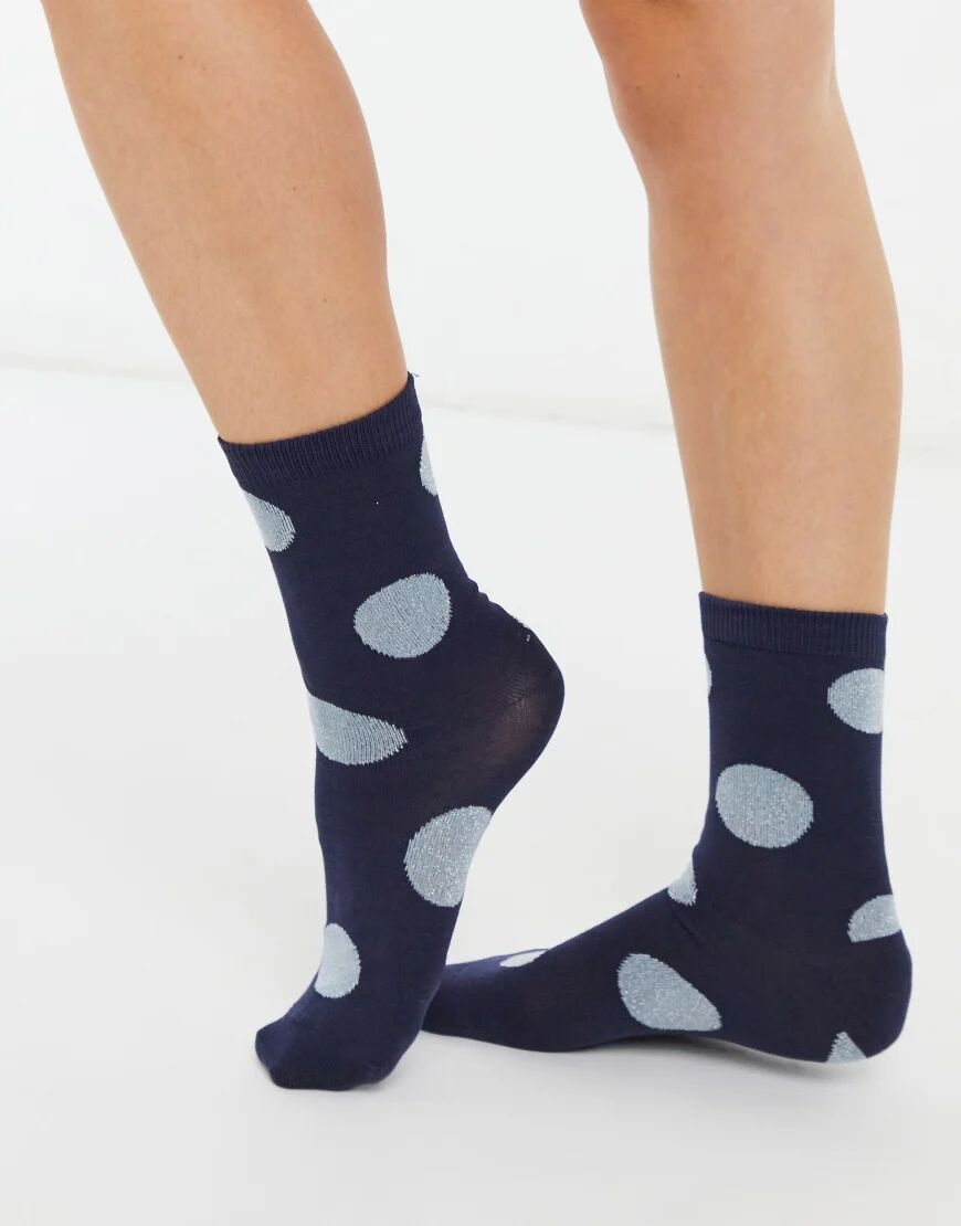 & Other Stories polka dot socks in navy-Neutral  Neutral