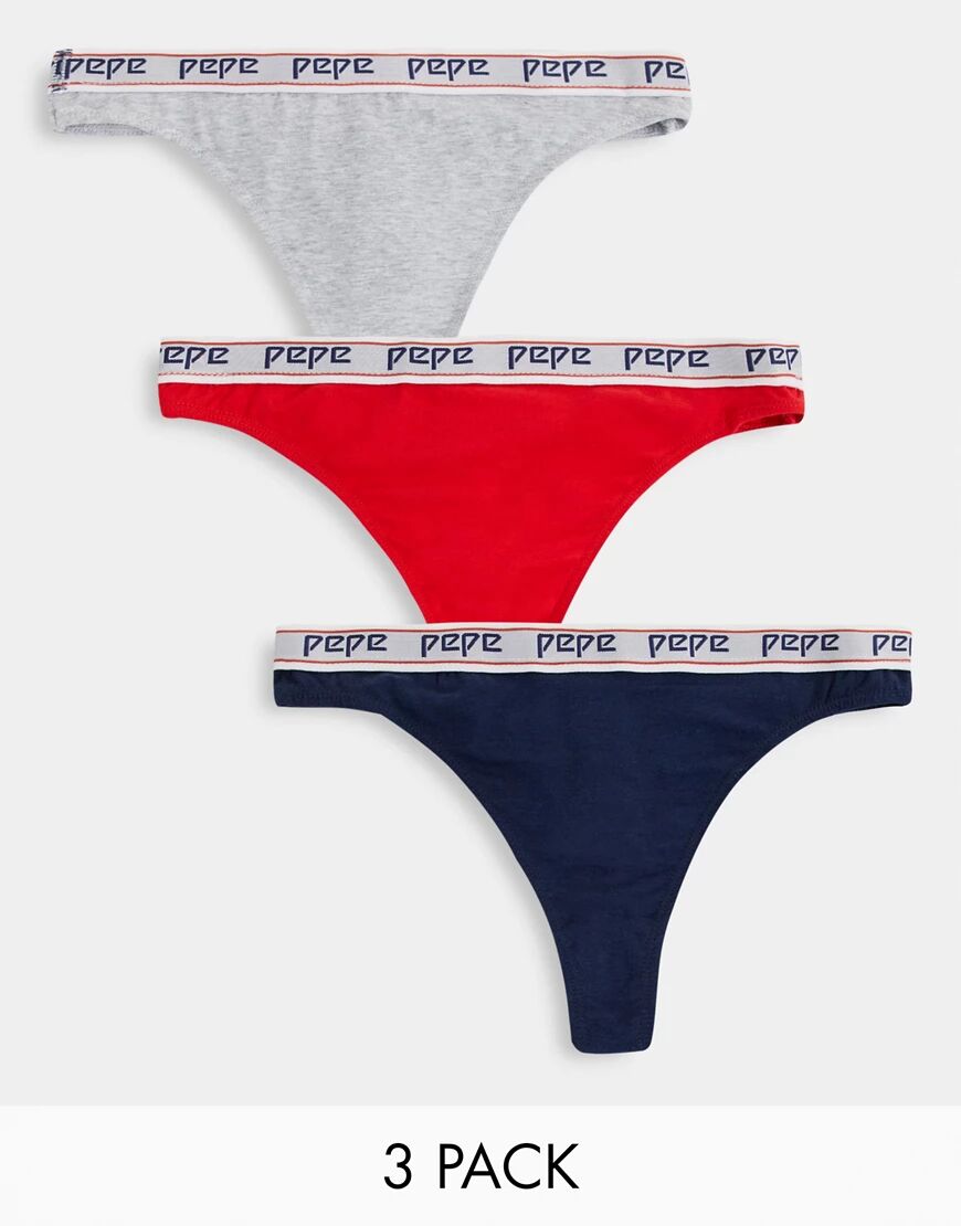 Pepe Jeans mairi 3 pack thongs-Multi  Multi