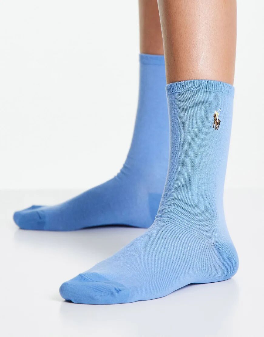 Polo Ralph Lauren icon logo socks in blue  Blue