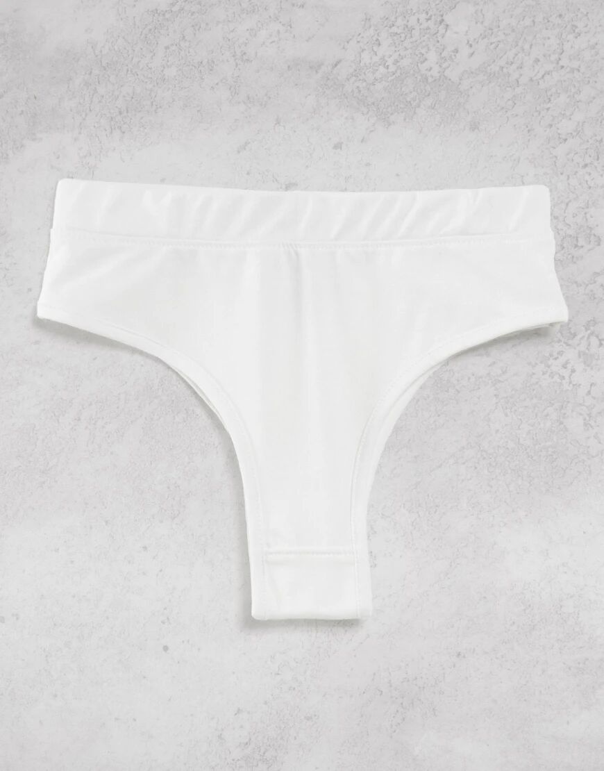 Public Desire briefs in off white cotton  White