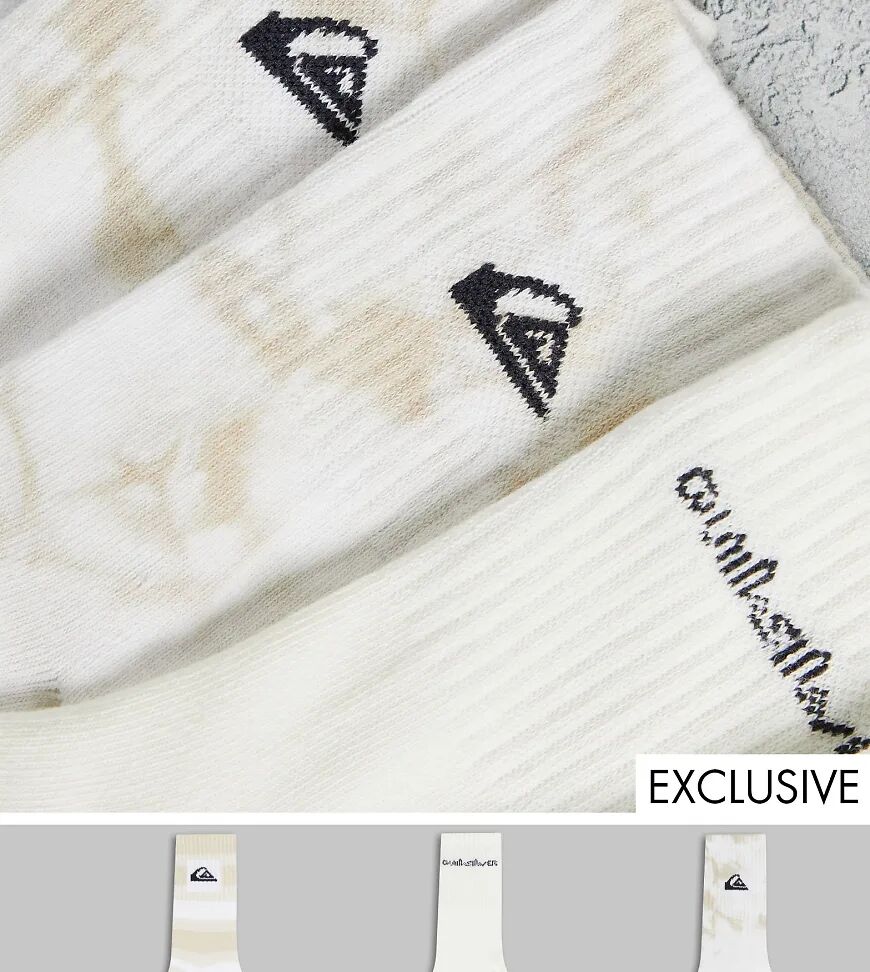 Quiksilver The 3 pack socks in multi Exclusive at ASOS  Multi