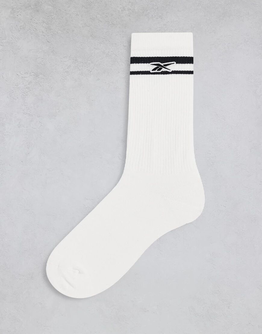 Reebok logo socks in white  White