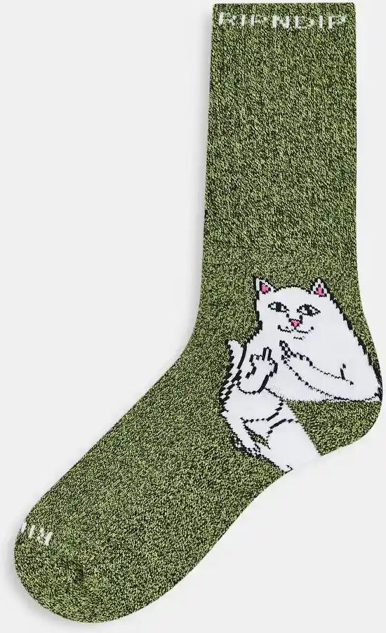 Rip N Dip RIPNDIP lord nermal socks in green melange  Green