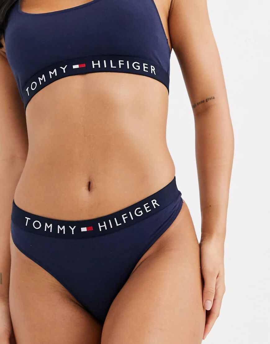 Tommy Hilfiger Original Cotton thong in navy  Navy