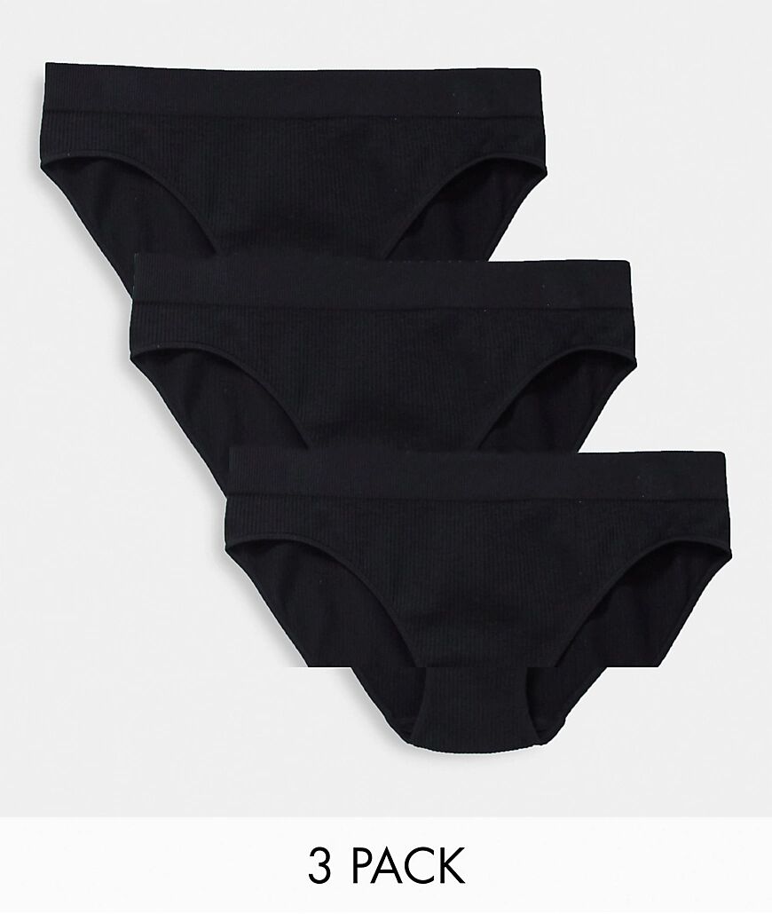 Weekday Cat recycled brief 3-pack in black  Black