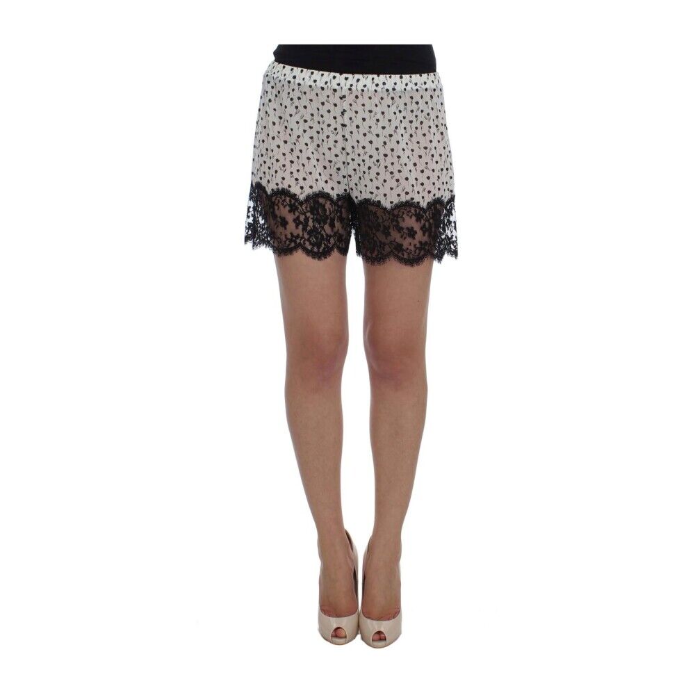 Dolce & Gabbana Blomster Sleepwear Shorts Hvit Female