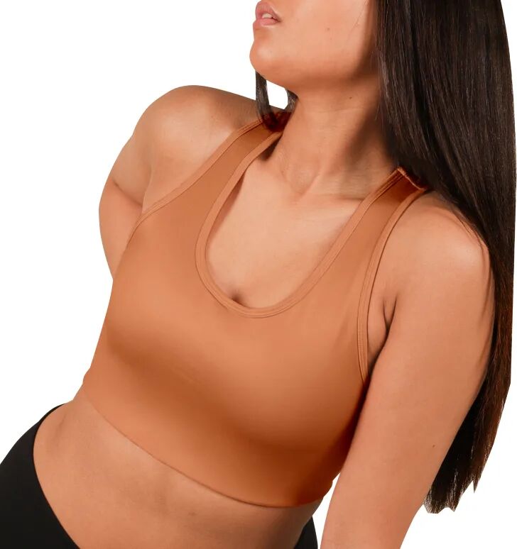 Stay in Place Compression Sports Bra C/D Beige