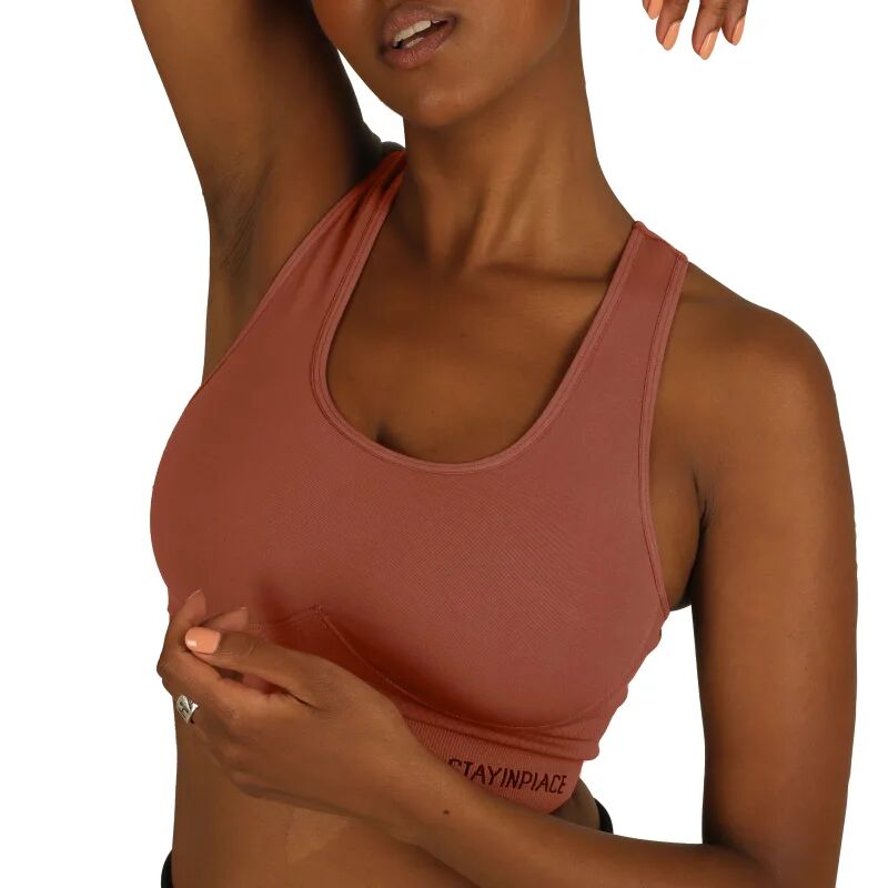 Stay in Place Rib Seamless Bra Rosa