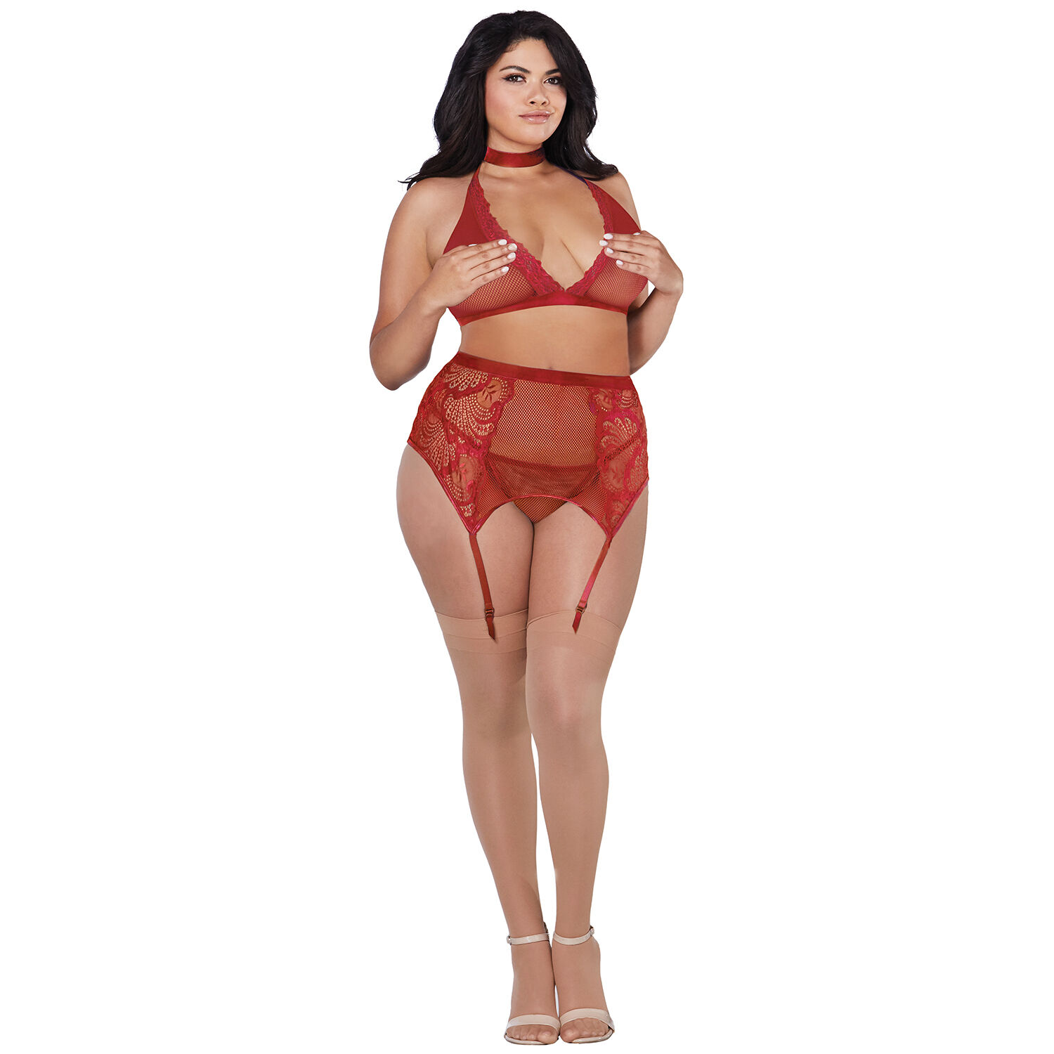 Dreamgirl Plus Size 4-piece Blondesett