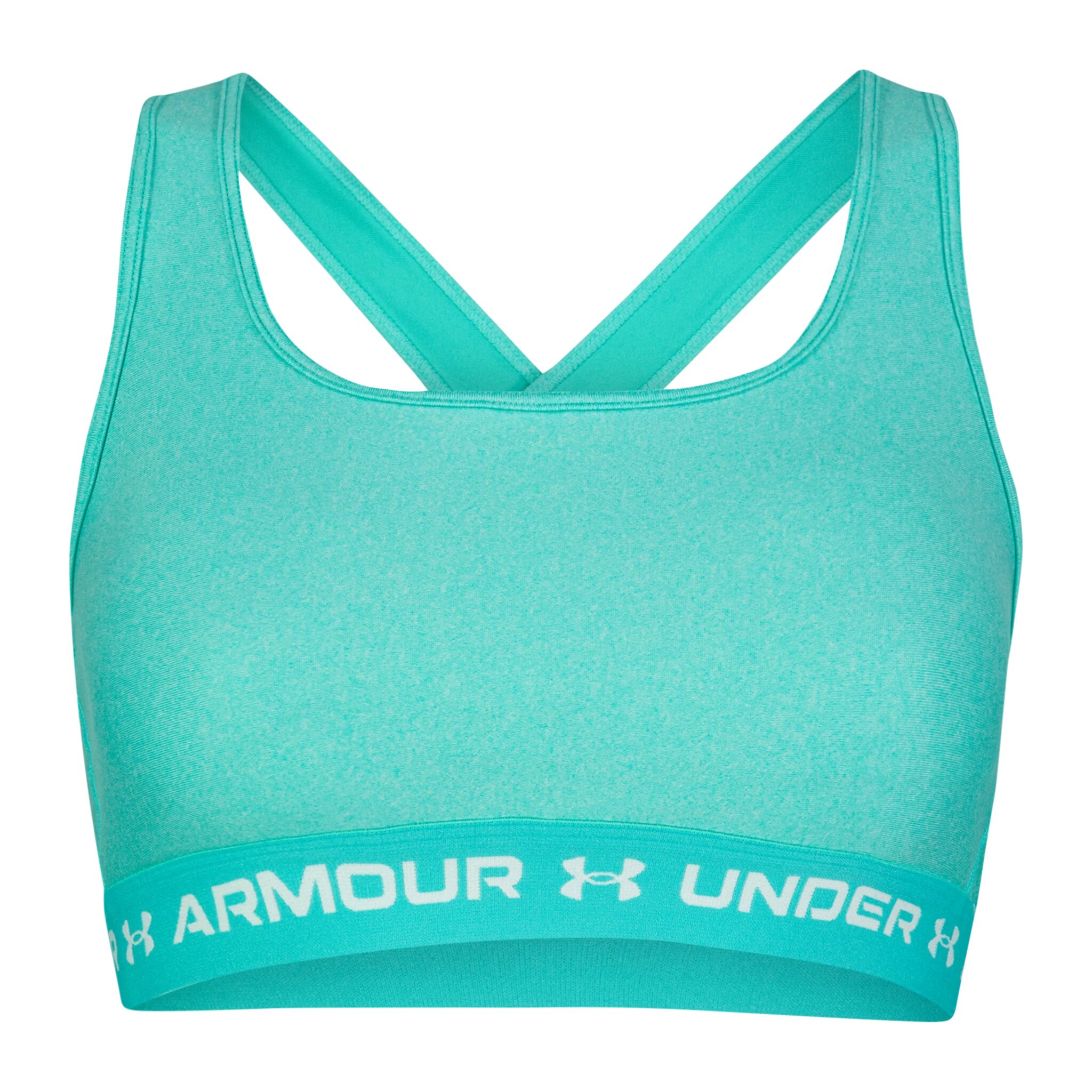 Under Armour UA Crossback Mid Hthr, sports-BH dame XS Neptune Light Heathe