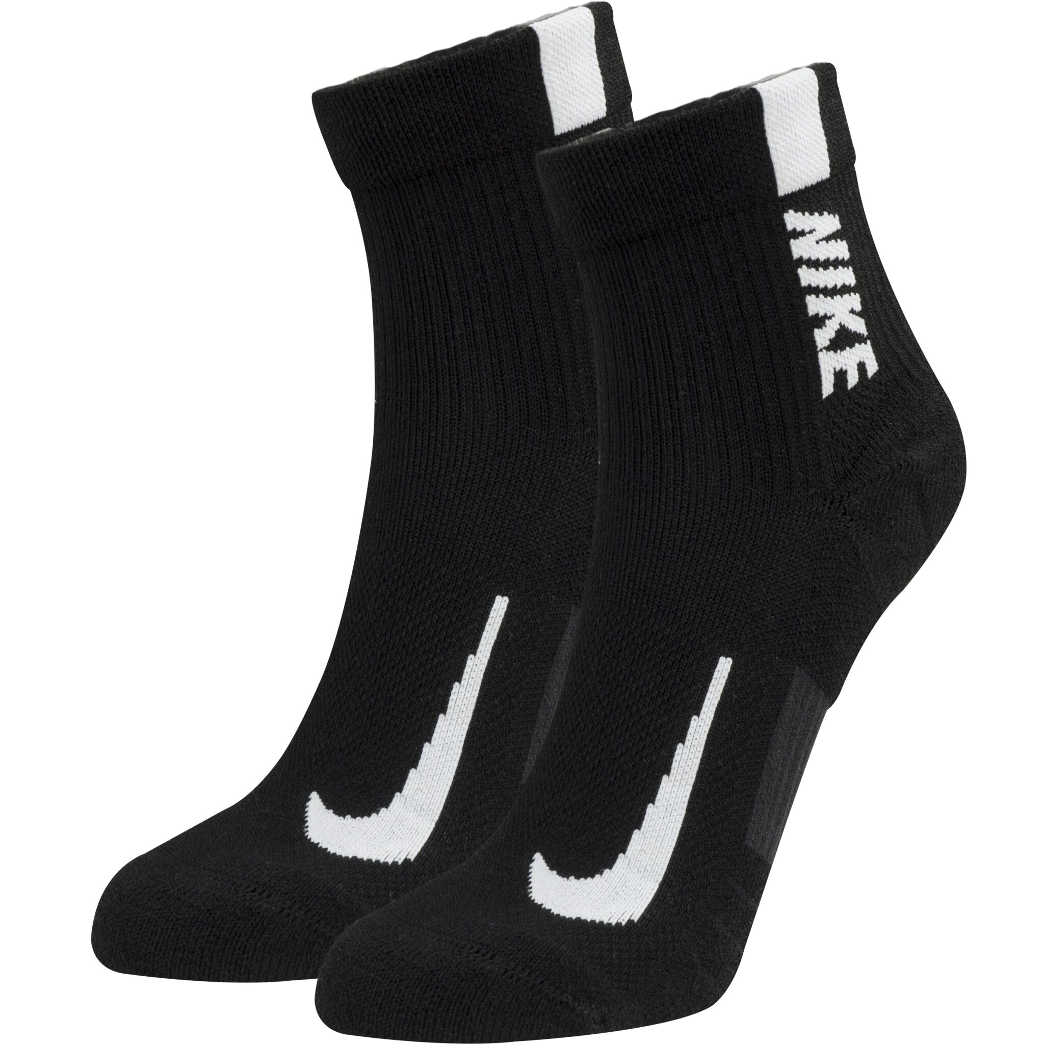 Nike Multiplier Ankle Sock, sokker unisex XL BLACK/WHITE