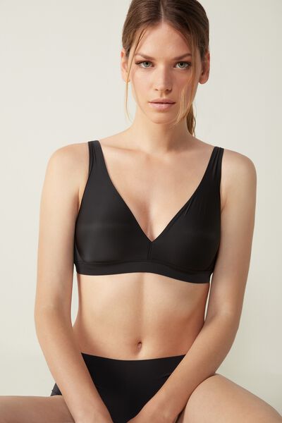 Intimissimi Biustonosz Trójkątny Lara z Mikrofibry Ultralight Kobieta Czarny Size 4B