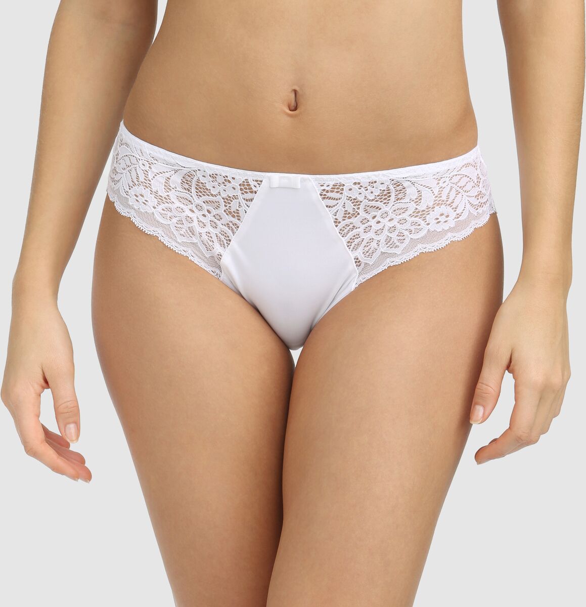 Dim Cuecas em renda reciclada Sublim Dentelle   Branco