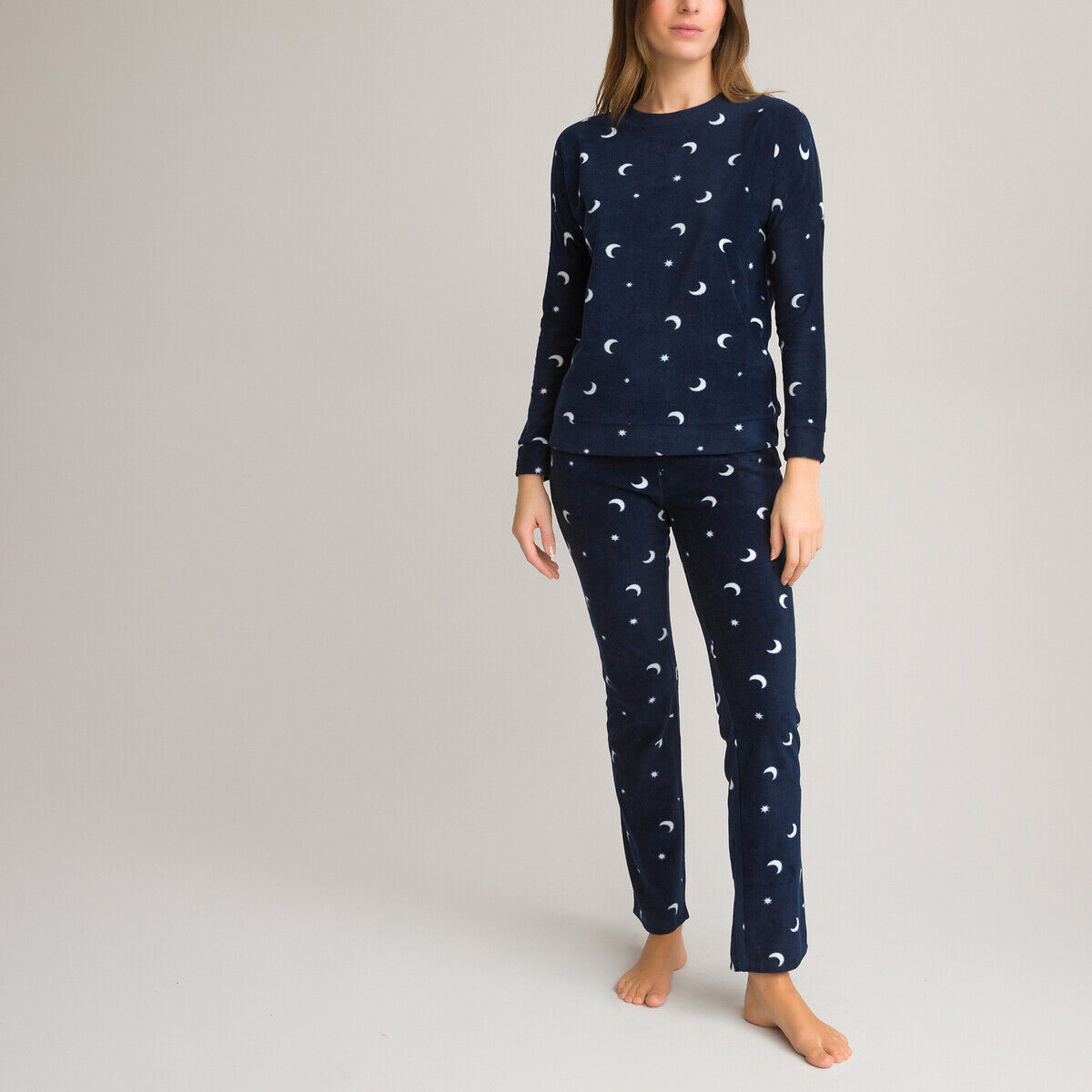 La Redoute Collections Pijama em malha micropolar, motivos lua/estrela   Constellation