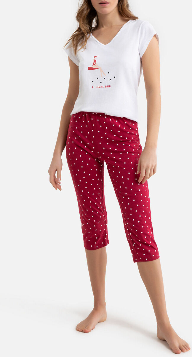 La Redoute Collections Pijama com corsários   estampado bolas