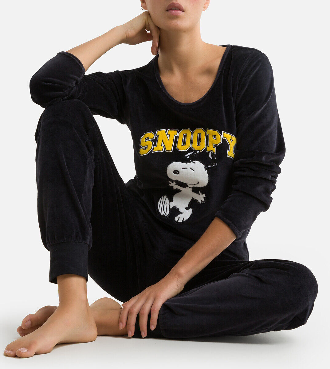 Snoopy Pijama muito suave, Snoopy   antracite