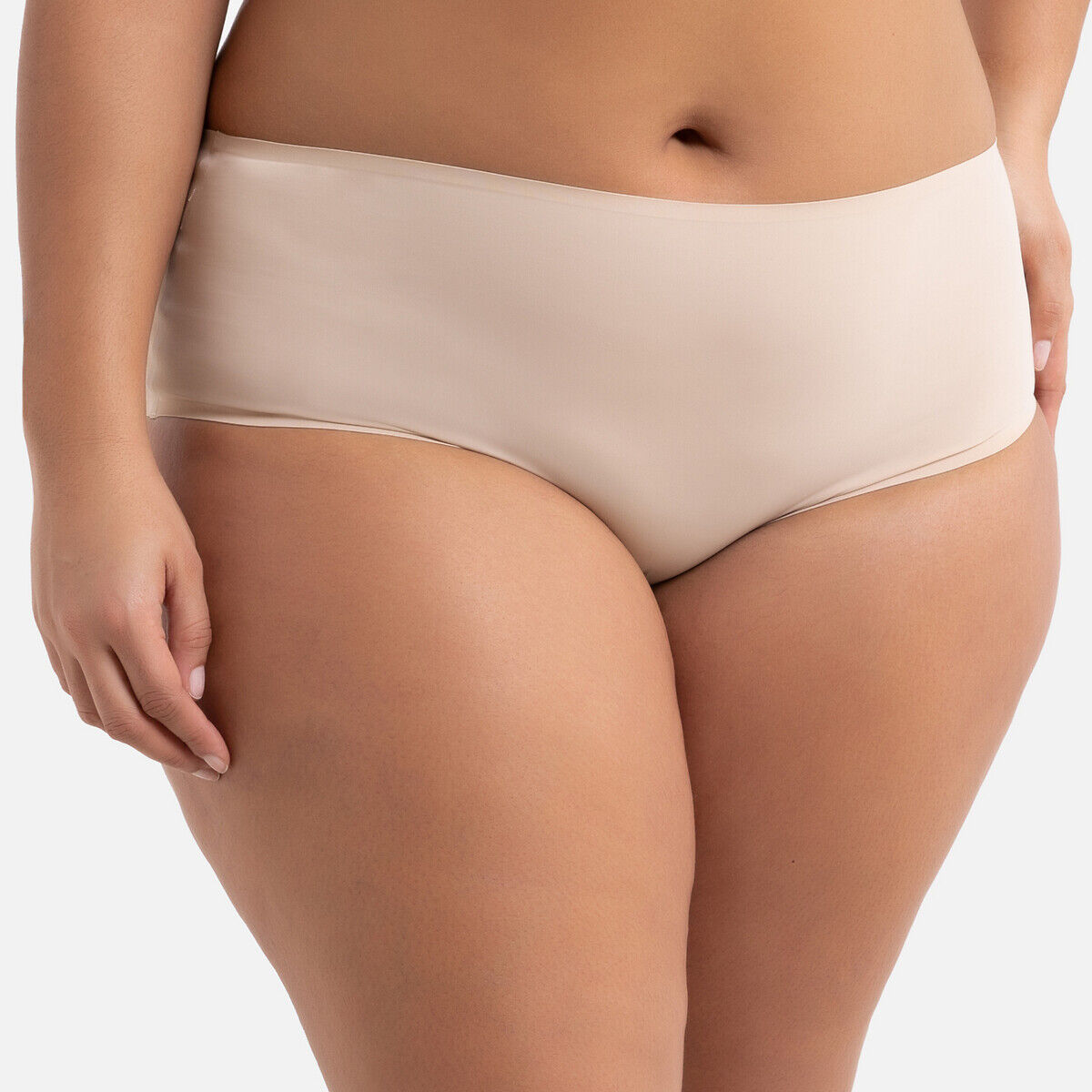 La Redoute Collections Plus Lote de 2 shorties invisíveis, em microfibra   Creme