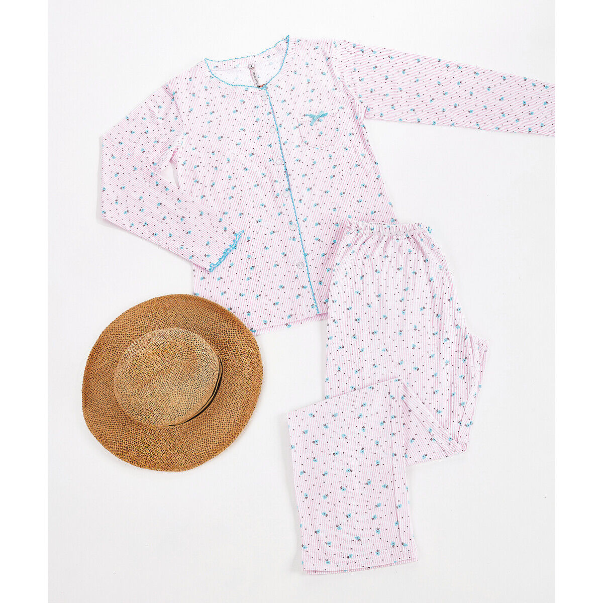 Melissa Brown Pijama em algodão, The   branco/rosa