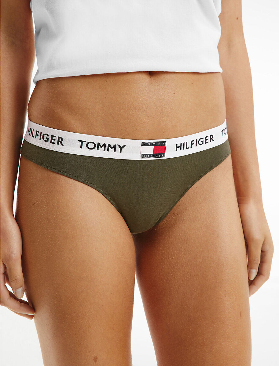 Tommy Hilfiger Cuecas cavadas com marca   Caqui