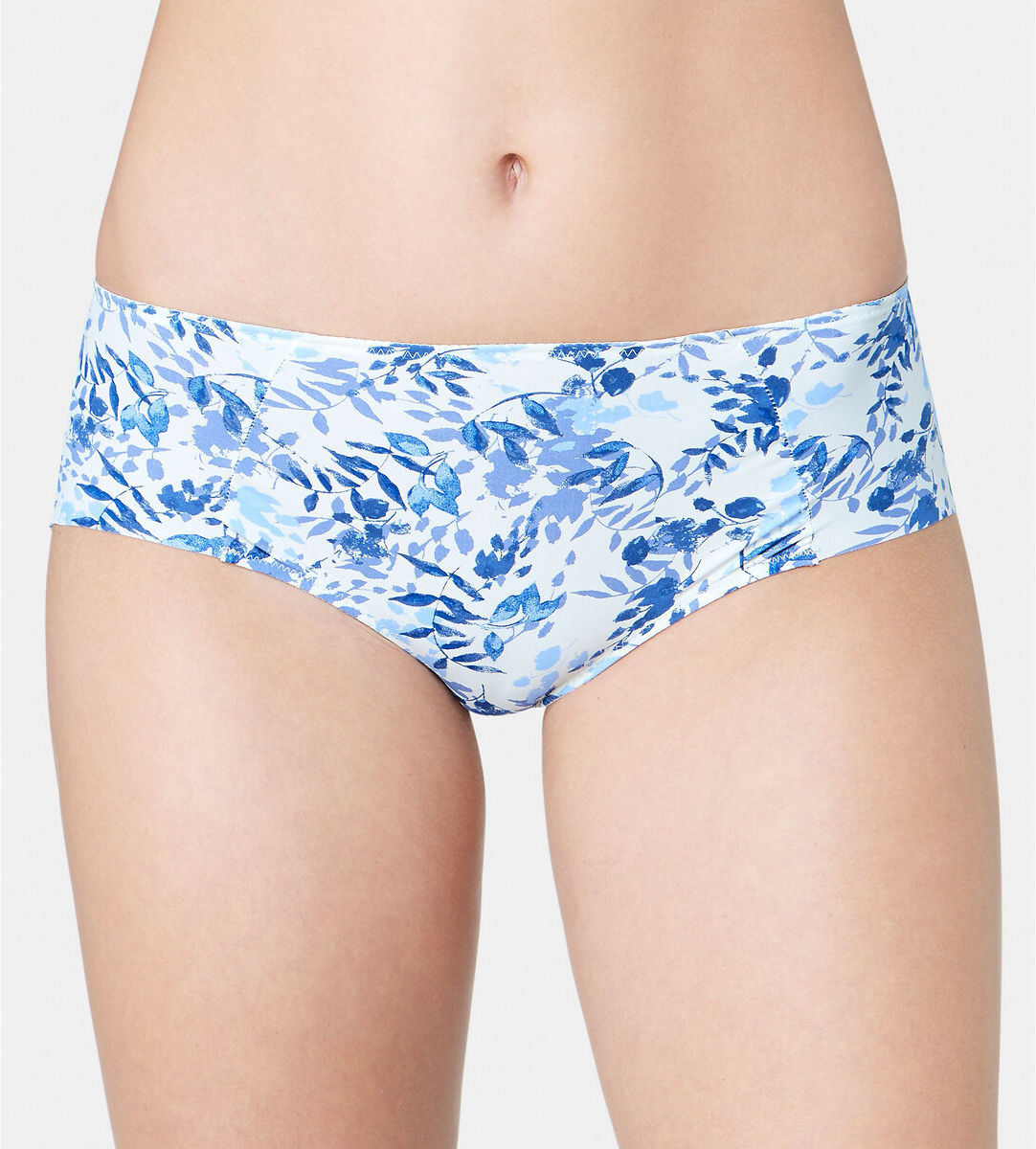 Triumph Shorties My flower   estampado fundo azul