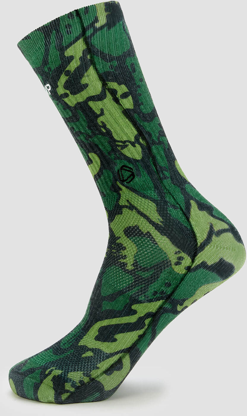 MP Șosete sport MP x Hexxee Adapt - Camuflaj verde - Womens UK 4-7