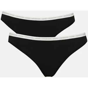 Calvin Trosor - CK One Cotton 2-Pack Thongs Female XS Svart