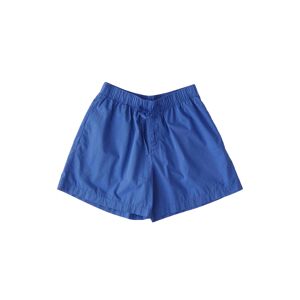 Tekla - Poplin Pyjamas Shorts - Royal Blue - S - Royal Blue - Blå - Pyjamasar