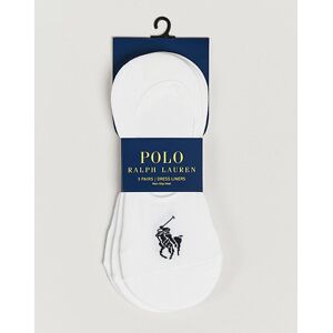 Polo Ralph Lauren 3-Pack No Show Big Pony Pony Socks White