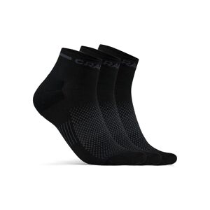 craft Core Dry Mid Sock 3-pack Black 37/39, Black