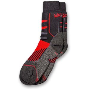 Länna Sport Warm Short Sock 1-pack, Svart/Röd, 42-44