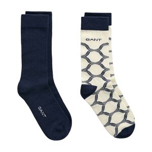 GANT Socks 2-Pack Gift Box Dam, EVENING BLUE, 36-38