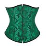 WUFANGBU Korsett Bustier Dam Sexig Bustier Korsett Haut Gothique Satin Underkläder Vintage Blommig Jacquard Taille Bustier