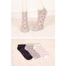 Armonika Women'S Dotted Heart Short Booties Socks 3-Pack Standart