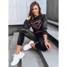 Women's Black Velour Set Vogue Velour Dstreet L female