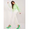 Fashionhunters Ecru Light Green Casual Set With A Hint Of Wool One Size