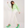Fashionhunters Ecru light green casual set with a hint of wool One Size female