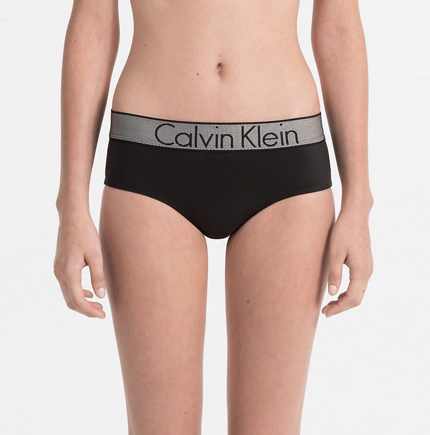 CALVIN KLEIN Čierne nohavičky Customized Stretch – XS