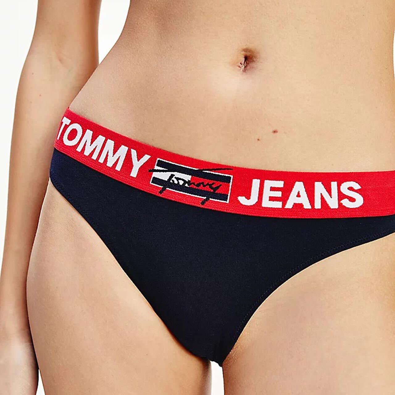 TOMMY HILFIGER Čierne nohavičky Bikini Tommy Jeans – M