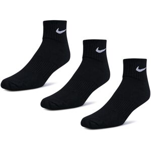 Nike Ankle 3 Pack - Unisex Socks  - Black - Size: One Size