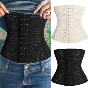 FallSweet Plus Size Waist Cincher Shaper Weight Loss Hollow Out Tummy Belt for Women Control Corset Shapewear