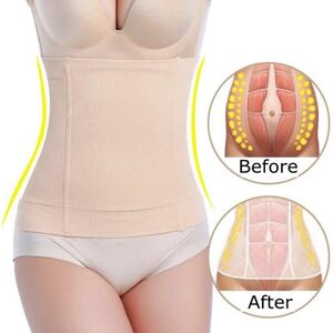 Moonbiffy-Clothes Women Body Tummy Shaper Weight Loss Control Girls Belly Slimming Belt Waist Cincher Corset Slimming
