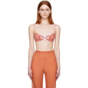 Nensi Dojaka Pink Heart Bra  - AUTUMN GLAZE - Size: Large - female