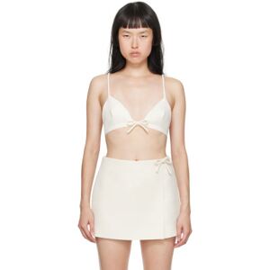 Valentino Off-White Bow Bra  - A03 Avorio - Size: IT 42 - female