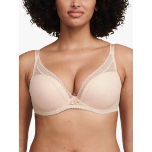 Chantelle Women's Festivite Plunge T-Shirt Bra - Size 32D Nude