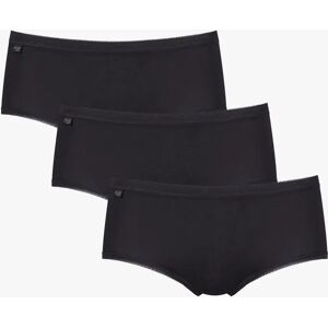 Sloggi Midi Briefs, Pack of 3 - Black - Female - Size: 14